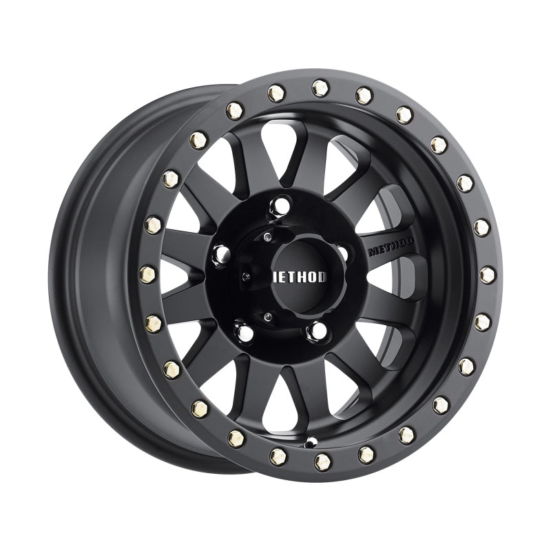 Method MR304 Double Standard 17×8.5 0mm Offset 5×5.5 108mm CB Matte Black Wheel