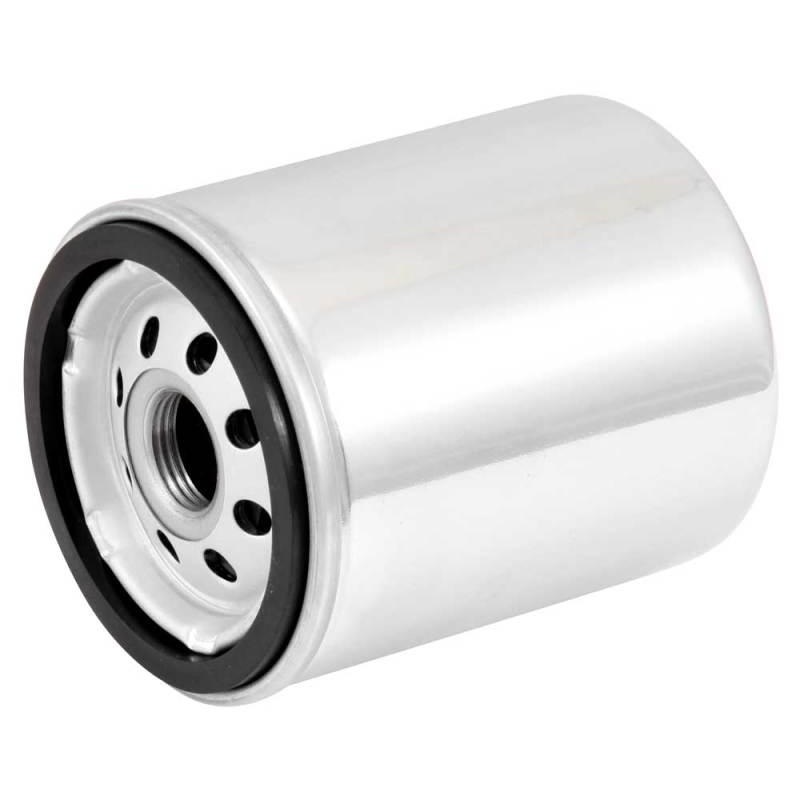 K&N Harley Davidson 3in OD x 4.063in H Chrome Oil Filter