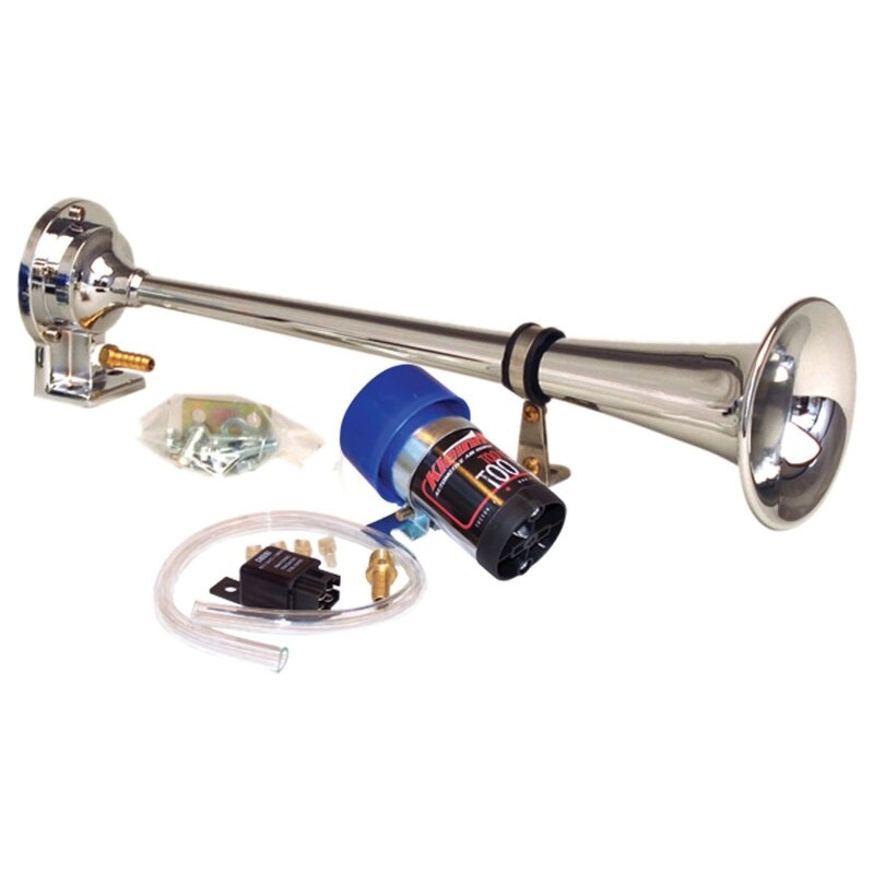 Kleinn Chrome Direct Drive Single Horn/ 13.5In – Chrome-Plated Spun Copper