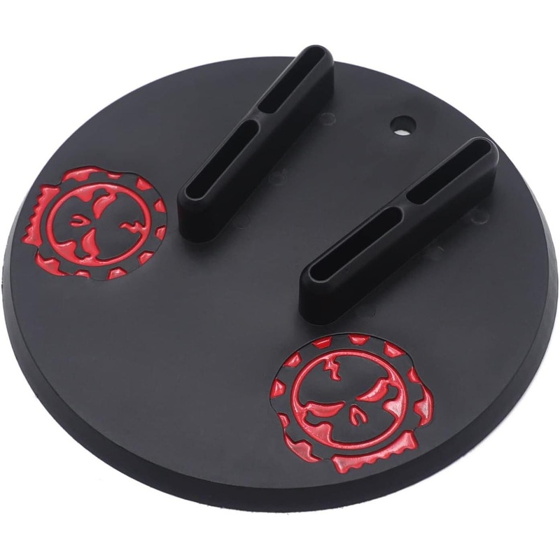 Motorcycle Kickstand 5 inch Round  Punisher Pad by Witchdoctors