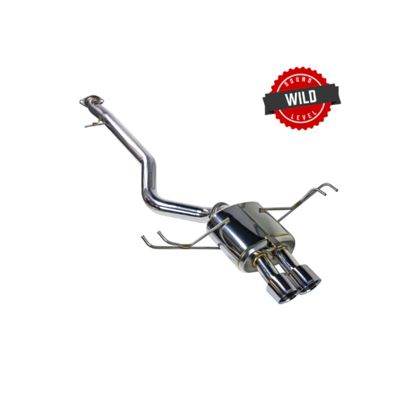 REMARK [23+ GR Corolla] Elite Spec Center Exit Catback Exhaust w/ Stainless Steel Dual Tips, Non-Resonated  | RK-C2076T-05