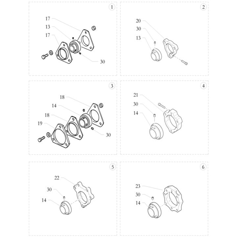 13. 40.0602.00 Birel 25mm Axle Bearing