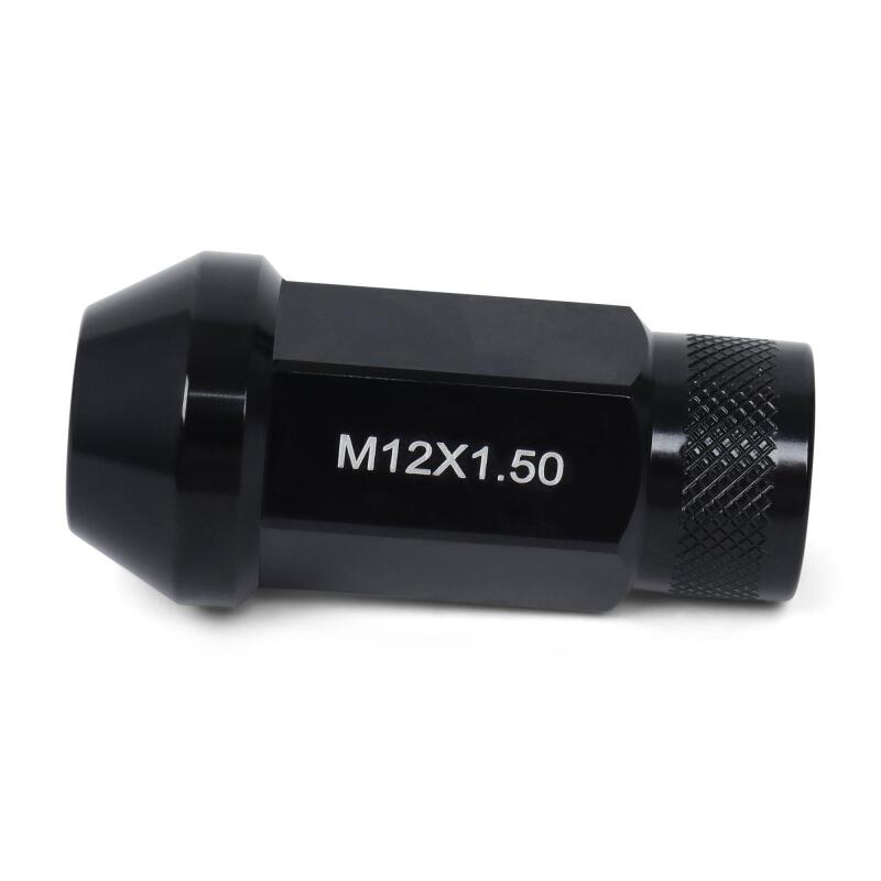 BLOX Racing Street Series Forged Lug Nuts – Black 12 x 1.5mm – Set of 16 (New Design)