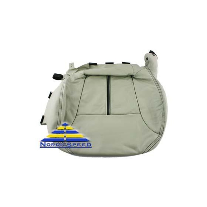 Leather Seat Cover L65 CV Beige/Black Front RH Passenger Side Bottom OEM SAAB