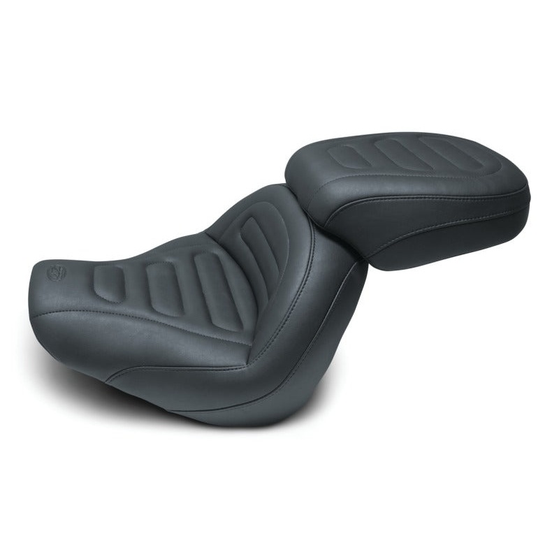 Mustang 18-21 Harley Fat Bob Standard Touring Passenger Seat Trapezoid – Black