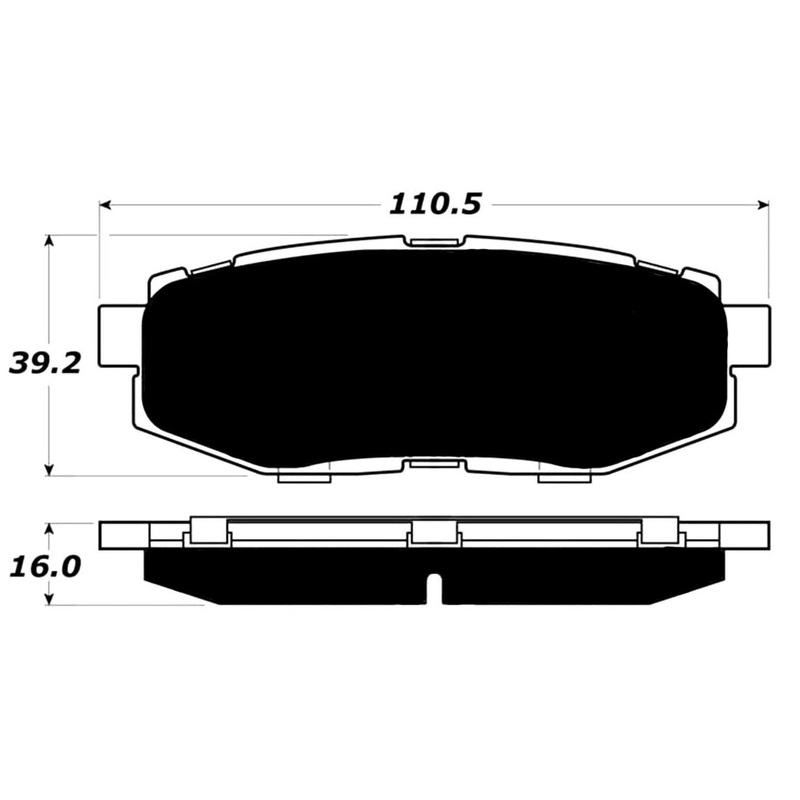 Porterfield Brake Pads for 2013 SUBARU OUTBACK WAGON 3.6R