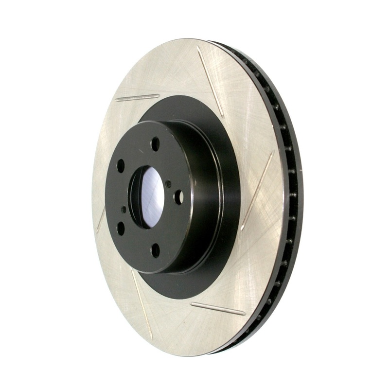 Sport Slotted Front Right Brake Rotor; Mercedes-Benz CLA-GLA250 2013-2019