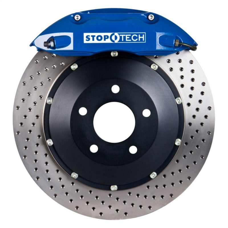 StopTech BBK 04-08 Acura TL | excl TL-S / 03-07 Honda Accord Front Blue ST-40 Drilled 328×28