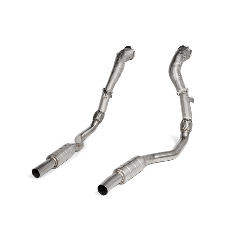 Akrapovic 2020 Audi RS6 Avant (C8) DownPipe (SS) w/Link Pipe Set (Does Not Fit w/L-AU/SS/6)