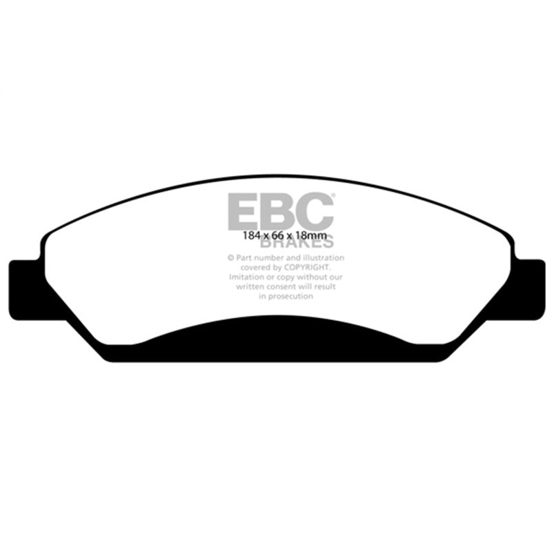 EBC 07 Cadillac Escalade 6.2 2WD Greenstuff Front Brake Pads