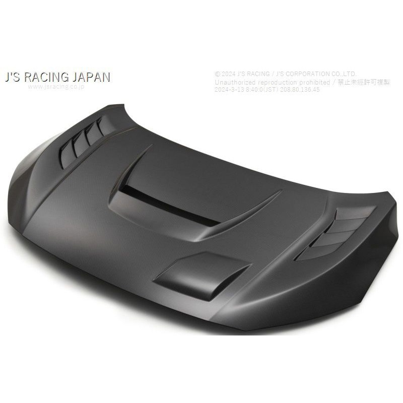 J’s Racing’s Type V Aerobonnet Full Carbon Hood 2017-2021 Honda Civic Type R Fk8