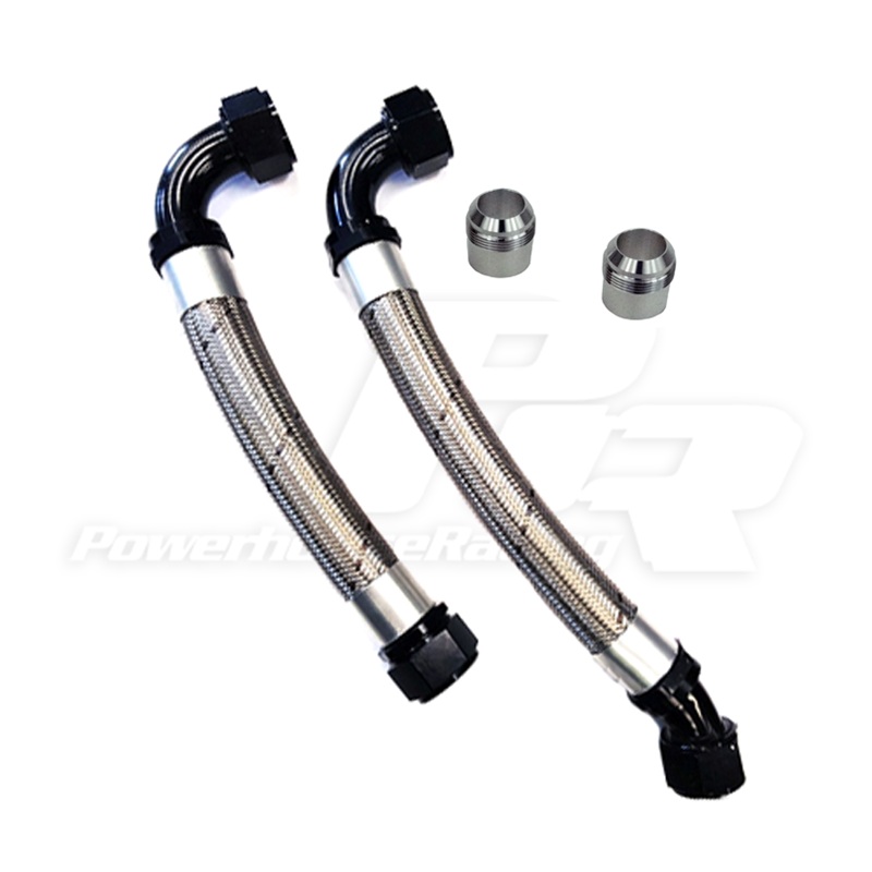 PHR Race -20AN Radiator Hose Kit for 93-98 Supra TT – Stainless braided hose