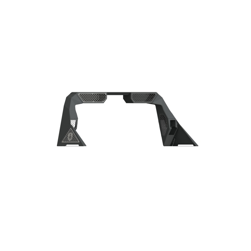 Road Armor 99-20 Ford F-250 iD Headache Rack w/Bedrail Pod/Dual 10in Pod/Brake Lamp Relief/Hyve -Raw