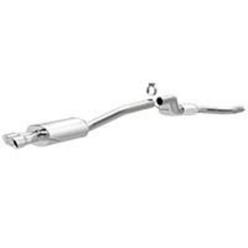 2012-2013 VW Jetta Cat Back Exhaust; Dual Straight Driver Side Rear Exit by Magnaflow (15158)