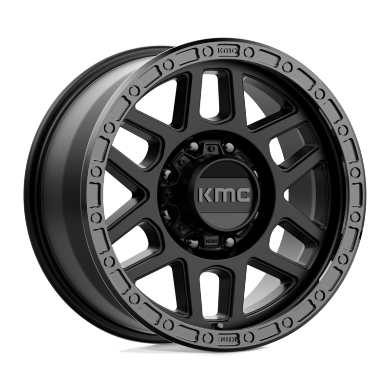 KMC Wheels KM544 Mesa 18″ 8×170 Satin Black With Gloss Black Lip