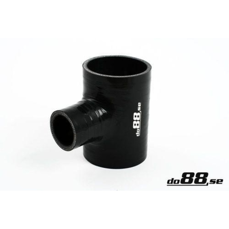 Silicone Hose Black T 2,5” + 1”  (63mm+25mm)