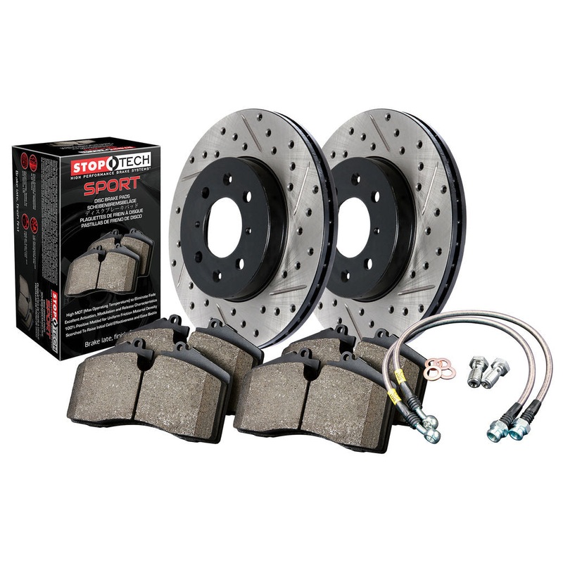 StopTech Drilled & Slotted Sport Brake Kit (Rear) – 2006-2009 Honda S2000 (AP2)