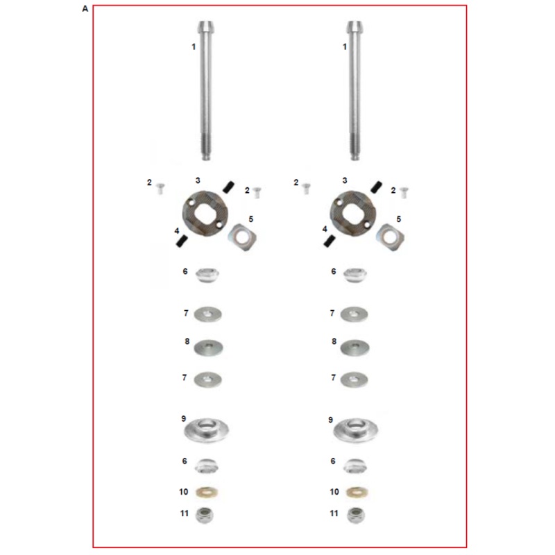 2. AFN.02390 CRG Kart Sniper Adjuster Pill Set Screw M5x10mm