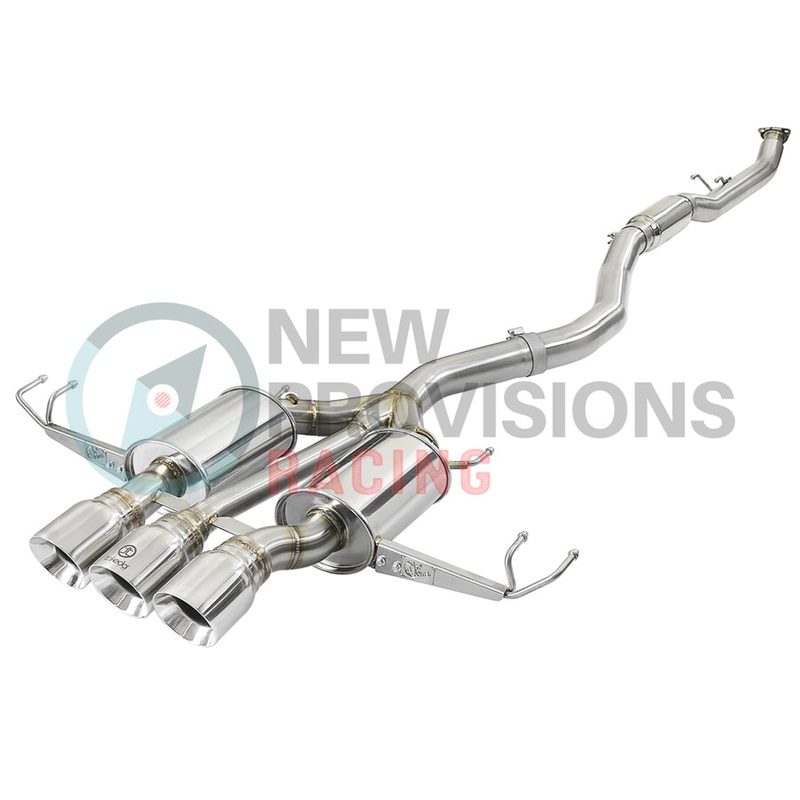 aFe Power Takeda 3″ Stainless Steel Catback Polished Tips – 17-18 Civic Type R