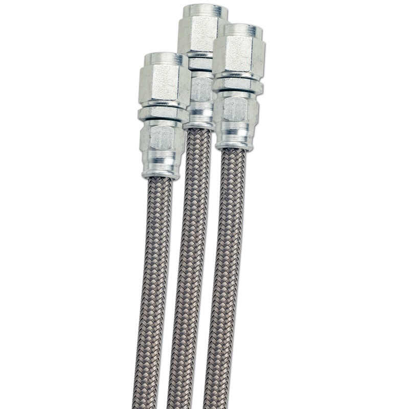 Fragola -6AN PTFE Hose w/ Black Cover- 3 Feet