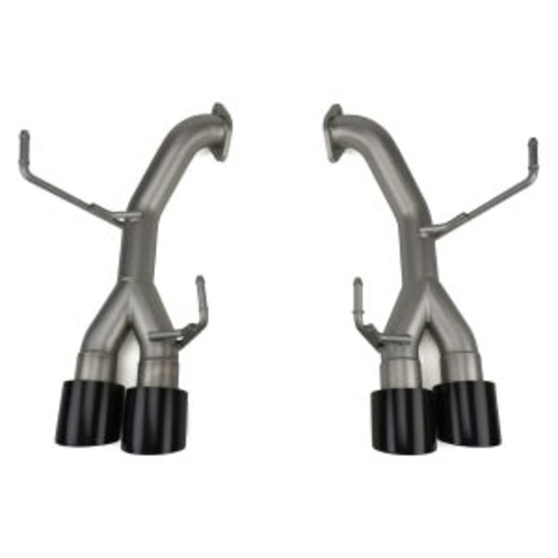 cp-e 15-18 STI / 15-21 WRX Austenite Axle Back Exhaust w/ Black 4″ Double Wall Tips | SBAE00001B