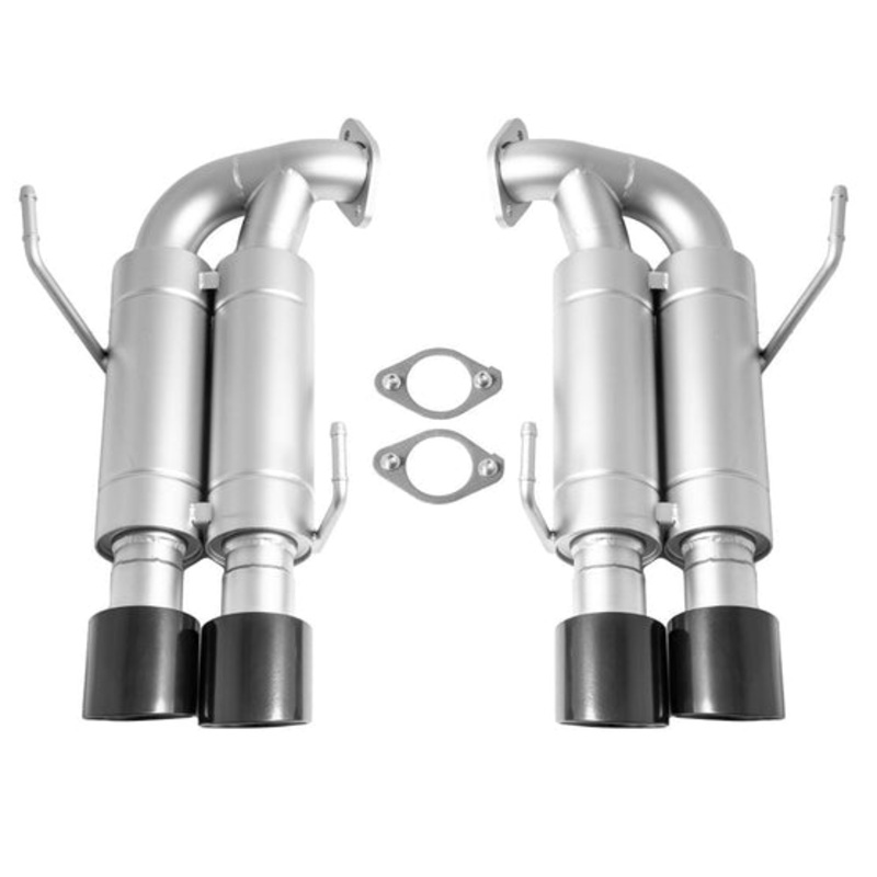 cp-e 15-18 STI / 15-21 WRX Austenite Dual Muffler Axle Back Exhaust w/ Black 4″ Double Wall Tips | SBAE00002B