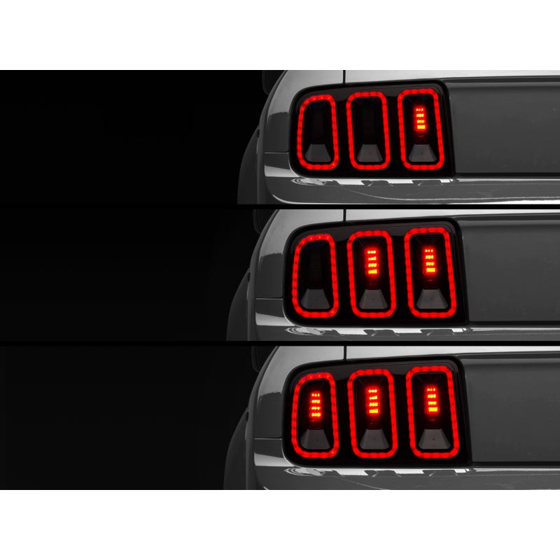 Raxiom 05-09 Ford Mustang Gen5 Tail Lights- Black Housing | Smoked Lens