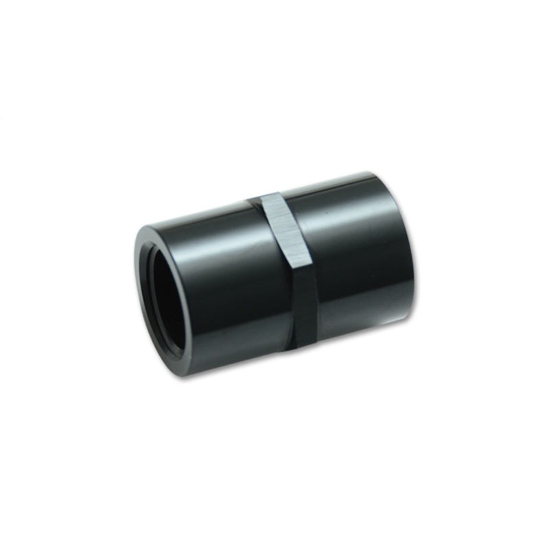 Vibrant 1/2in NPT Female Pipe Coupler Fitting – Aluminum