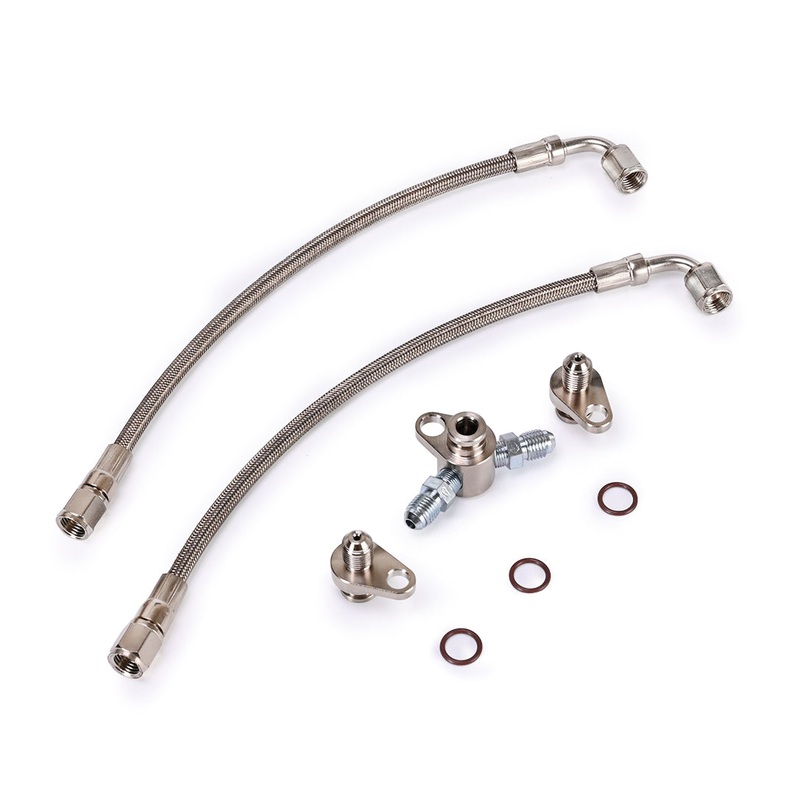 BMW N54 3.0L 135i 335i 535i 735i Twin TD03 Turbo Oil Feed Line Kit