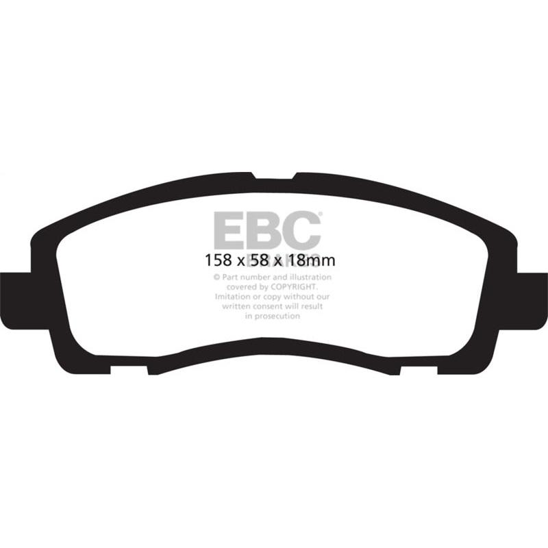 EBC 05-14 Honda Ridgeline 3.5 Greenstuff Front Brake Pads