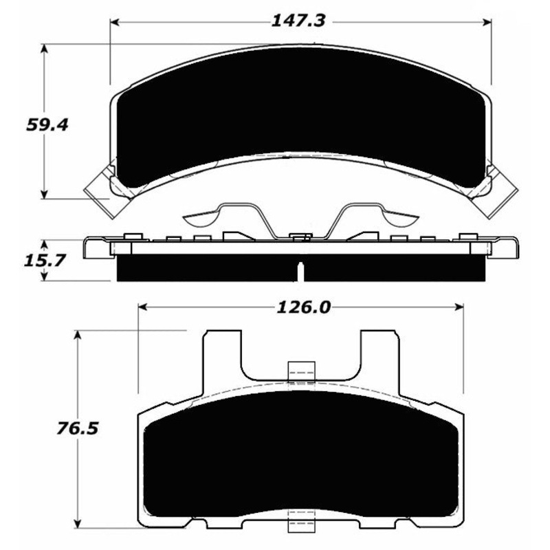 Porterfield Brake Pads for 1992 CHEVROLET K2500 4WD 11″ Rear Drum