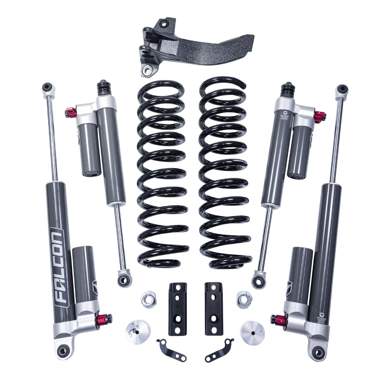 ReadyLift 2.5″ Coil Spring Front Lift Kit w/ Falcon 3.3 Shocks 2020-2025 Ford Super Duty Diesel 4WD