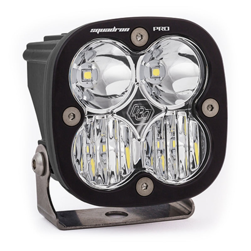 Baja Designs Squadron Pro Driving/Combo Pattern Black LED Light Pod – Clear