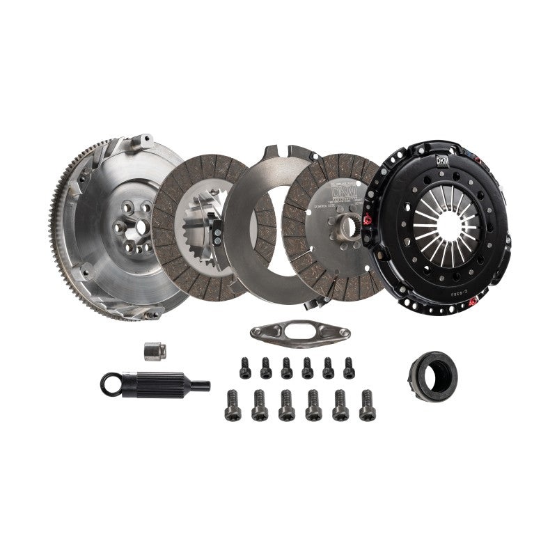 DKM Clutch BMW E9X 335i MS Organic Twin Disc Clutch Kit w/Flywheel (660 ft/lbs Torque)