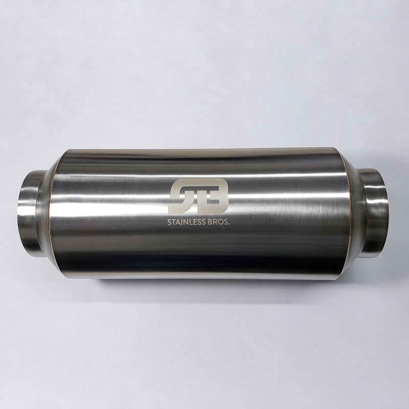Stainless Bros 3.0in x 17.0in OAL Lightweight Muffler – Polished