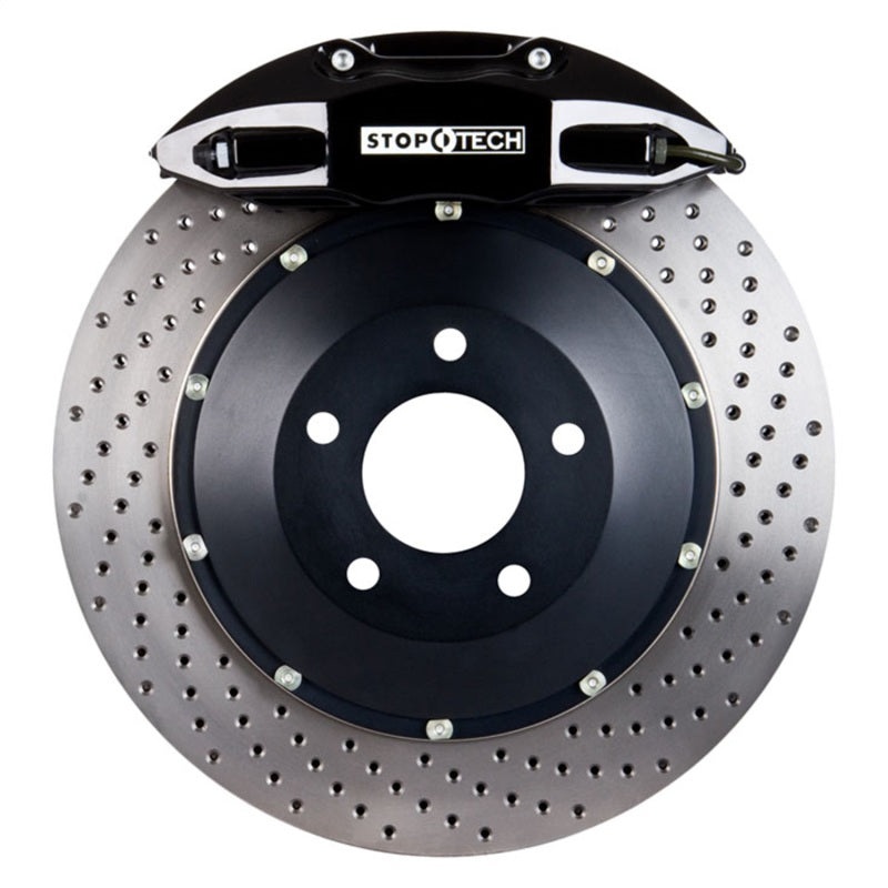 StopTech 00-05 Honda S2000 Black ST-40 Caliper 345x28mm Drilled Rotors Rear Big Brake Kit