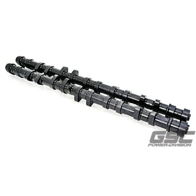GSC Power Division Cam Set. Use with Upgraded Turbo, 750-1000WHP. Upgraded Springs Required, No clearancing required Toyota 2JZ-GTE Supra MKIV Turbo