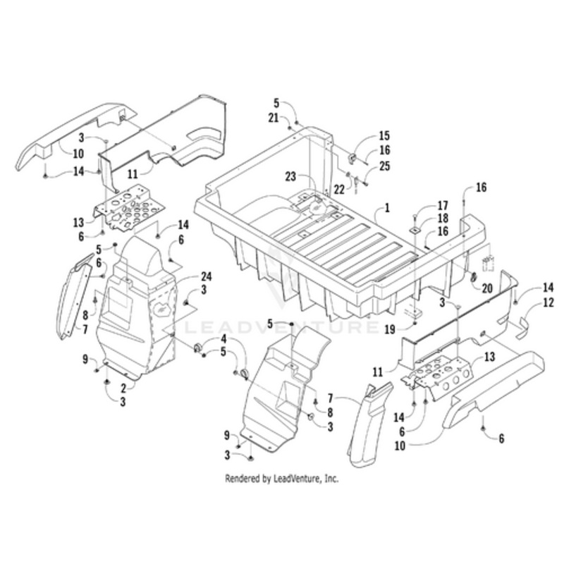 Heat Shield – Rear Cargo Box by Arctic Cat