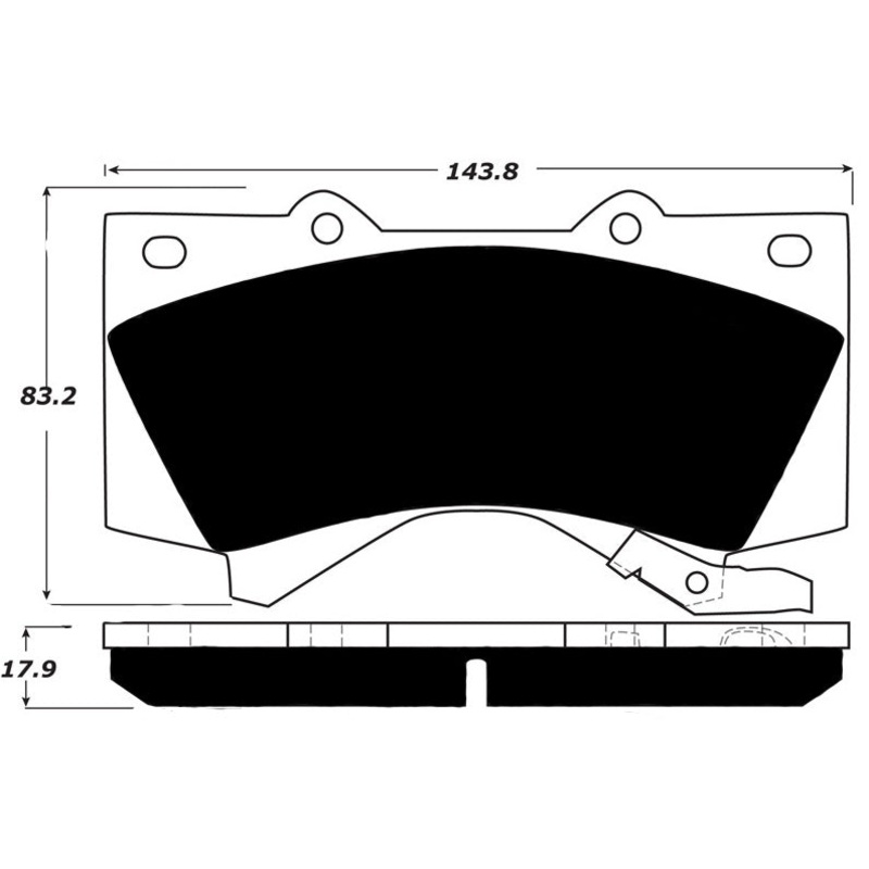 Porterfield Brake Pads for 2008 TOYOTA SEQUOIA