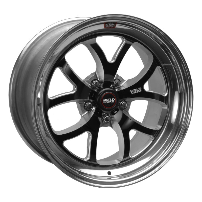 Weld S76 18×5 / 5×4.5 BP / 1.6in. BS Black Wheel (High Pad) – Non-Beadlock