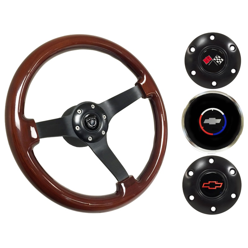 1962-68 Chevy Nova Steering Wheel Kit | Mahogany Wood |  ST3127
