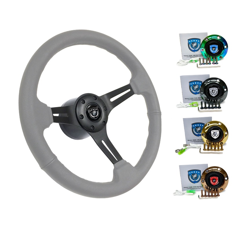 1998+ Audi A3 Steering Wheel Kit | Grey Leather | ST3060GRY