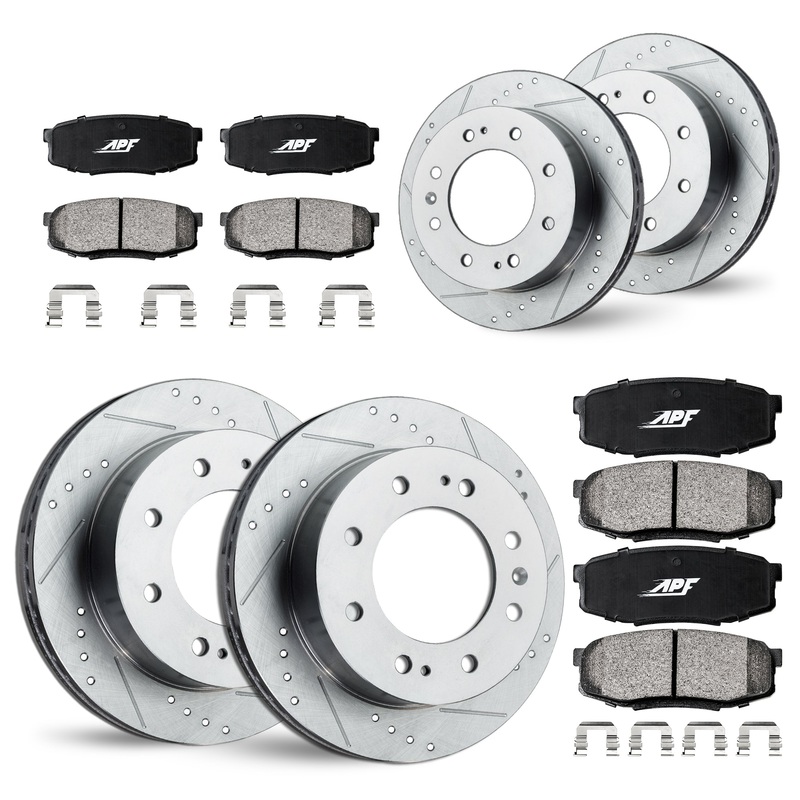 APF Full Brake Kit Rotors and Pads for GMC Sierra 2500 HD Classic 2007