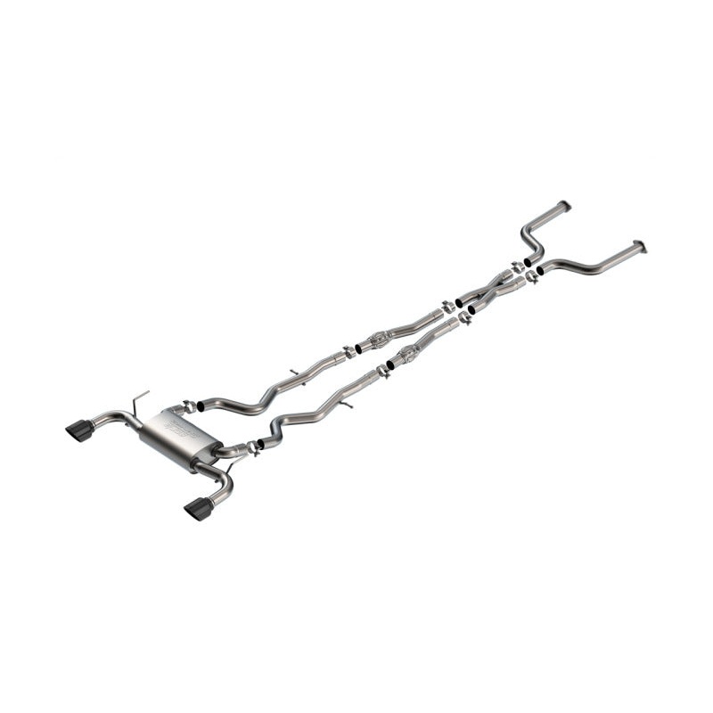 Borla 16-24 Infinity Q50 (Auto V6) S Type Cat Back – Black Chrome Tip