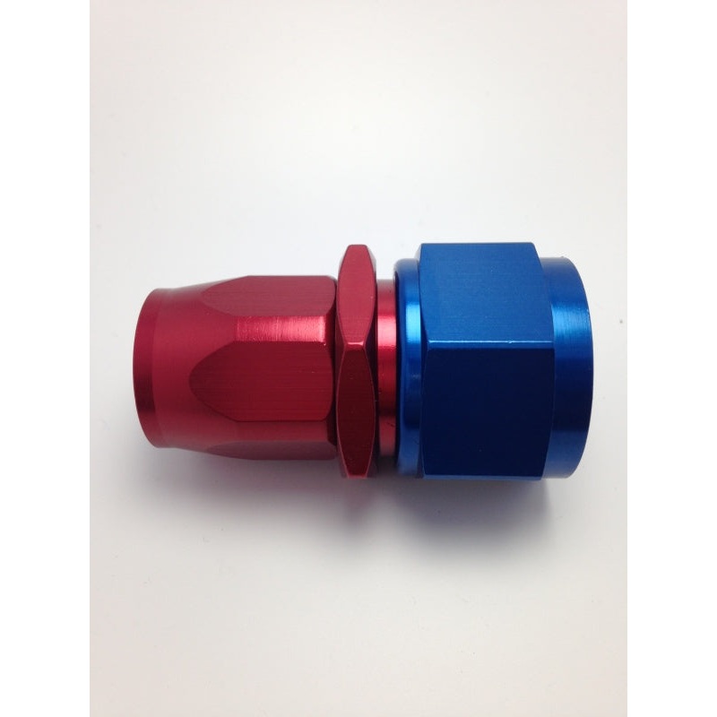 Fragola -10AN Fem. Nut x -12AN Hose Expanding Hose End – Blue/Red