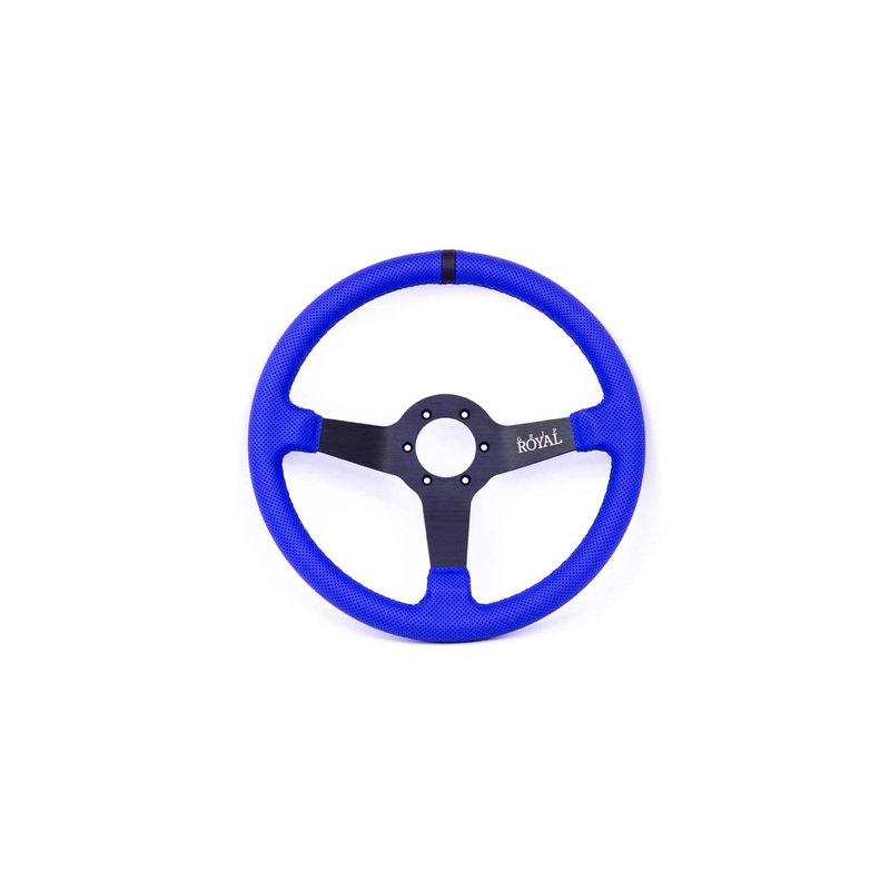 Grip Royal – Brute  350mm  Blue Perforated Leather  Black TDC