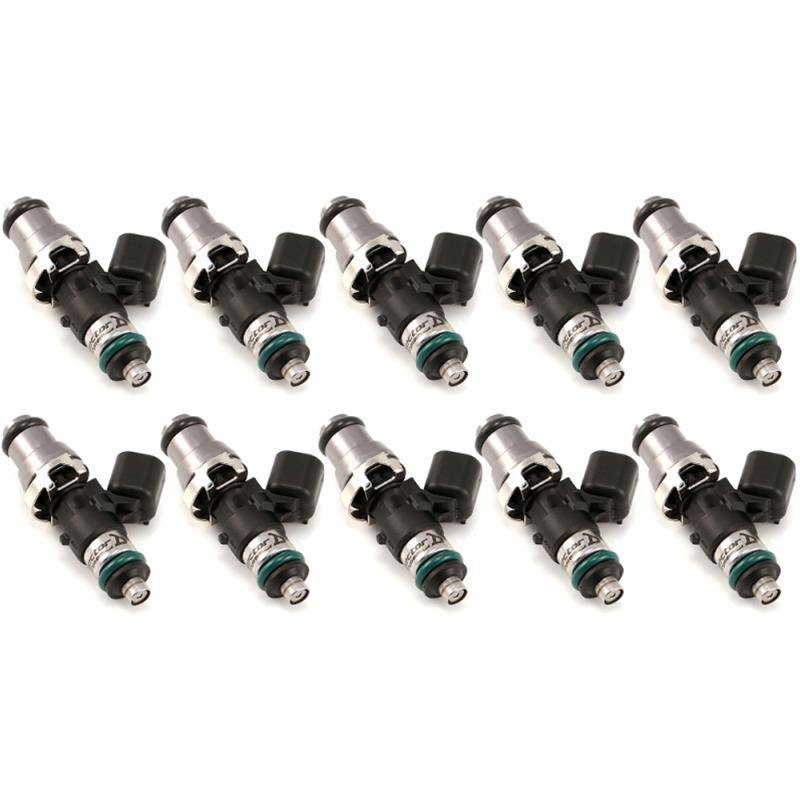 Injector Dynamics ID2000, for 04+ Gallardo / V10 applications.  14mm (grey) adapter top. Set of 10.
