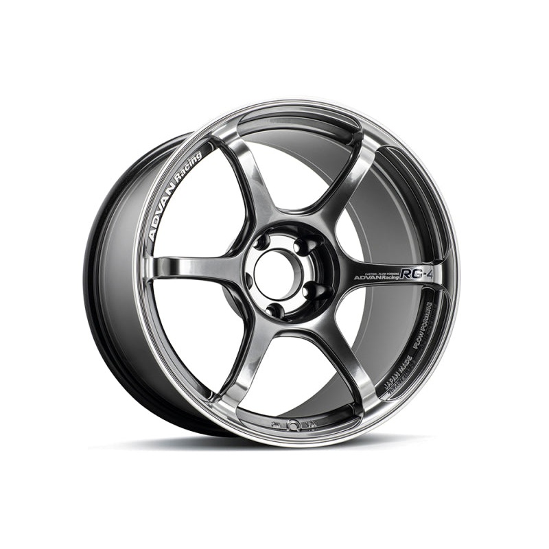 Advan RG-4 18×8.5 +50 5-114.3 Racing Hyper Black & Ring Wheel
