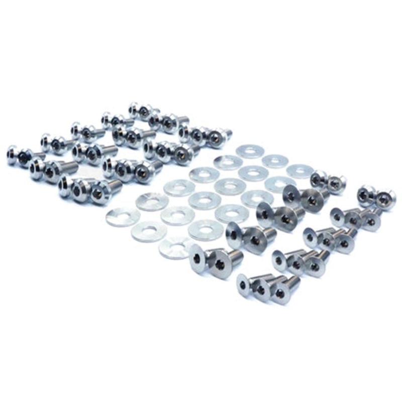 Dress Up Bolts Titanium Hardware Door Kit | 2015-2021 Honda Civic 1.5T (HON-053-Ti)