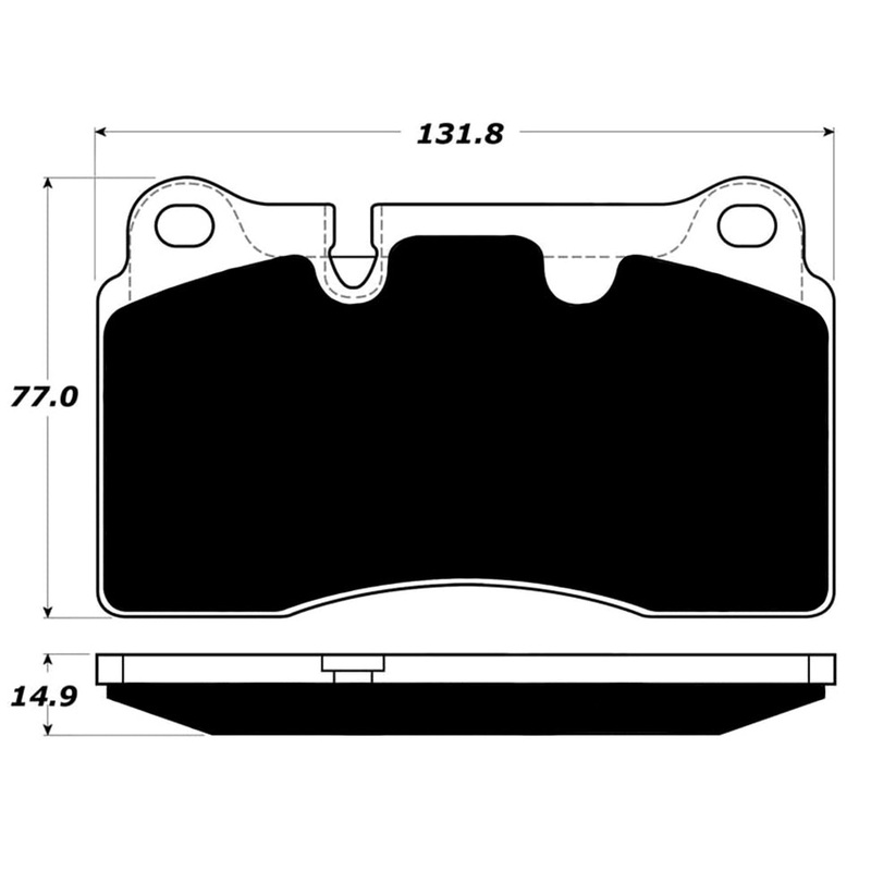 Porterfield Brake Pads for 2011 VOLKSWAGEN TOUAREG w/330mm Front Discs